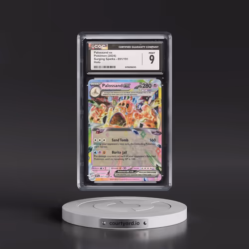2024 Pokémon Ssp EN-Surging Sparks #091 Palossand EX - Holo (CGC 9 MINT)