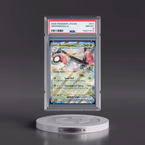 2025 Pokémon Jtg EN-Journey Together #011 Amoonguss EX - Holo (PSA 8 NM-MT)
