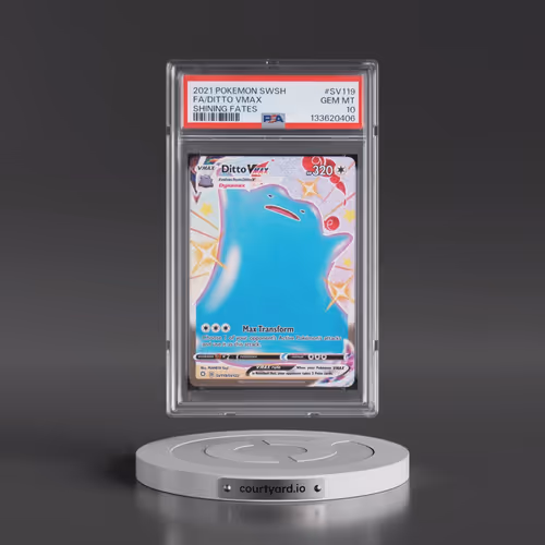 2021 Pokémon Sword & Shield Shining Fates #SV119 Ditto Vmax - Full Art (PSA 10 GEM MINT)