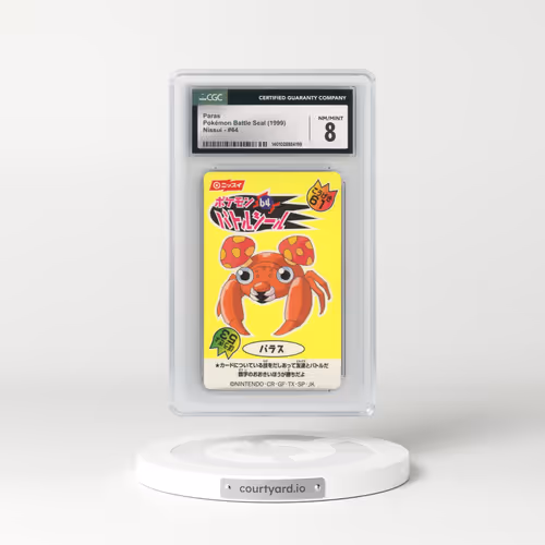 1999 Pokémon Battle Seal (1999 Nissui) - Japanese #64 Paras (CGC 8 NM-MT)