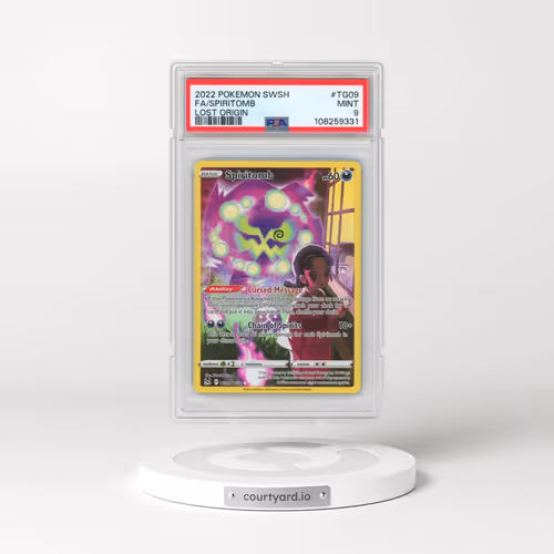 2022 Pokémon Sword & Shield Lost Origin #TG09 Spiritomb - Full Art (PSA 9 MINT)