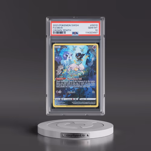2023 Pokémon Sword and Shield Crown Zenith #GG10 Mew - Full Art (PSA 10 GEM MINT)