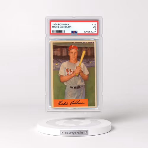 1954 Bowman #15 Richie Ashburn (PSA 3 VG)