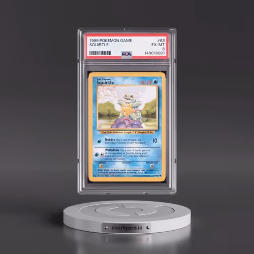 1999 Pokémon Game #63 Squirtle (PSA 6 EX-MT)