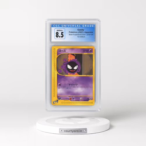 2001 Base Expansion Pack #019/128 Gastly - 1st Edition (CGC 8.5 NM-MT+)