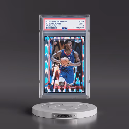 2025 Topps Chrome #253 VJ Edgecombe - Raywave (PSA 9 MINT)