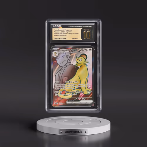 2025 Pokémon SV10-Glory of Team Rocket #118 Team Rocket's Persian EX - Holo Super Rare (CGC 10 PRIST