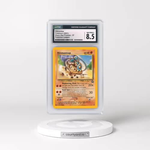 1999 Black Star Promos #37 Hitmontop - Pokémon League (CGC 8.5 NM-MT+)