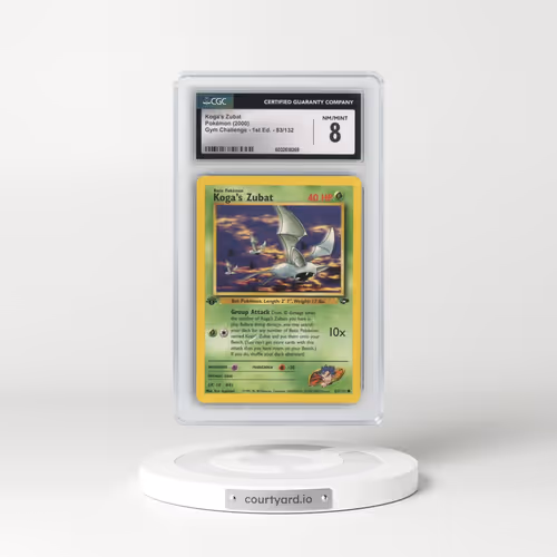 2000 Gym Challenge #83/132 Koga's Zubat - 1st Edition 1st Edition (CGC 8 NM-MT)