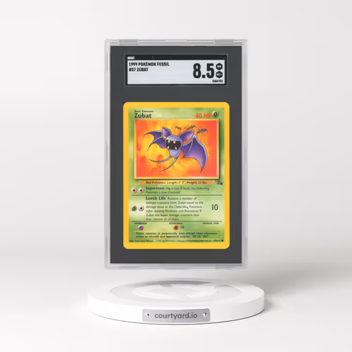 1999 Fossil #57 Zubat (SGC 8.5 NM-MT+)