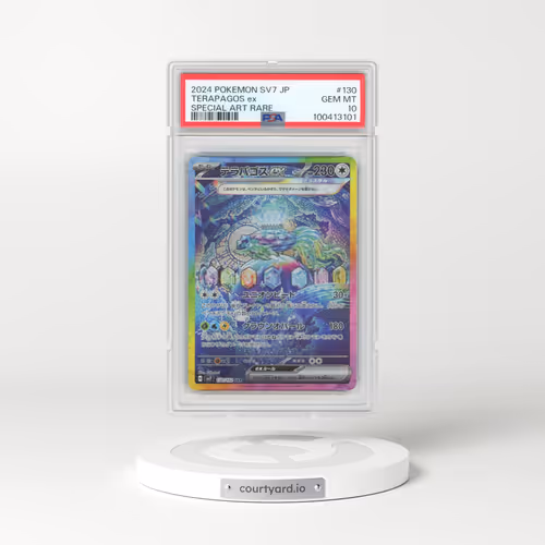 2024 Pokémon SV7-Stellar Miracle #130 Terapagos EX - Holo Special Art Rare (PSA 10 GEM MINT)
