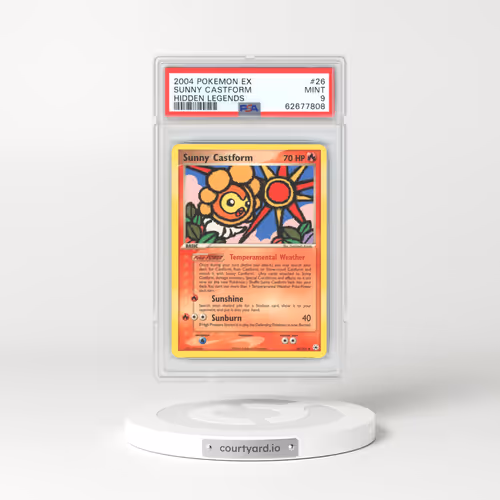 2004 EX Hidden Legends #26 Sunny Castform (PSA 9 MINT)