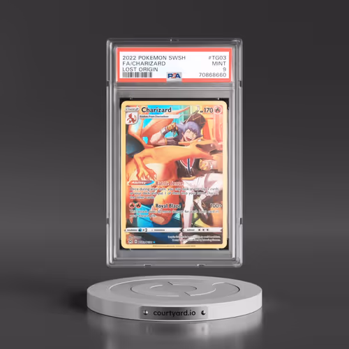 2022 Pokémon Sword & Shield Lost Origin #TG03 Charizard - Full Art (PSA 9 MINT)