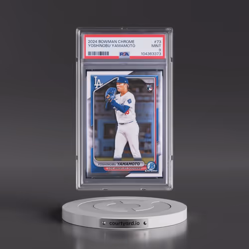 2024 Bowman Chrome #73 Yoshinobu Yamamoto (PSA 9 MINT)