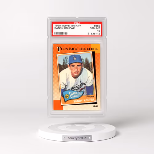 1990 Topps Tiffany #665 Sandy Koufax (PSA 10 GEM MINT)