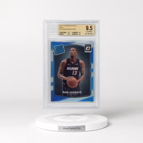 2017 Panini Donruss Optic #187 Bam Adebayo - Holo (BGS 9.5 GEM MINT)