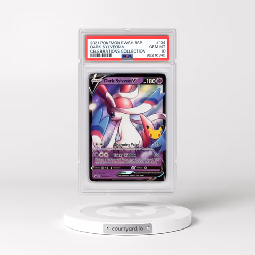 2021 Pokémon Swsh Black Star Promo #134 Dark Sylveon V - Holo Celebrations Collection (PSA 10 GEM MINT)
