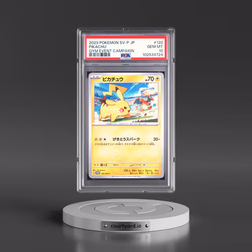 2023 Pokémon SV-P Promo #120 Pikachu - Gym Event Campaign (PSA 10 GEM MINT)