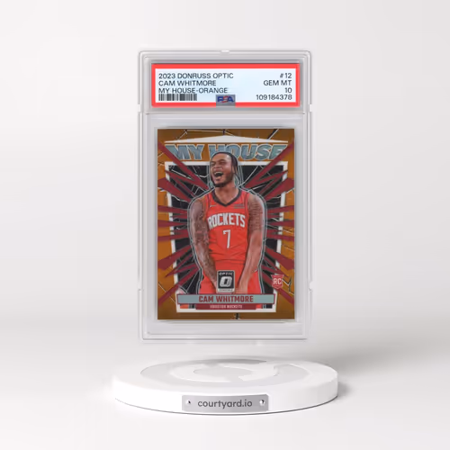2023 Panini Donruss Optic My House #12 Cam Whitmore - Orange (PSA 10 GEM MINT)