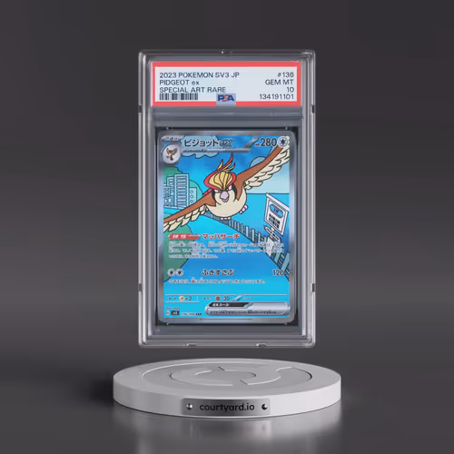 2023 Pokémon SV3-Ruler of the Black Flame #136 Pidgeot EX - Holo Special Art Rare (PSA 10 GEM MINT)