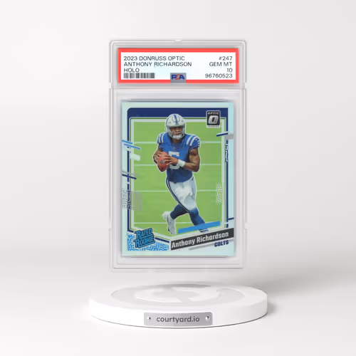 2023 Panini Donruss Optic #247 Anthony Richardson - Holo (PSA 10 GEM MINT)