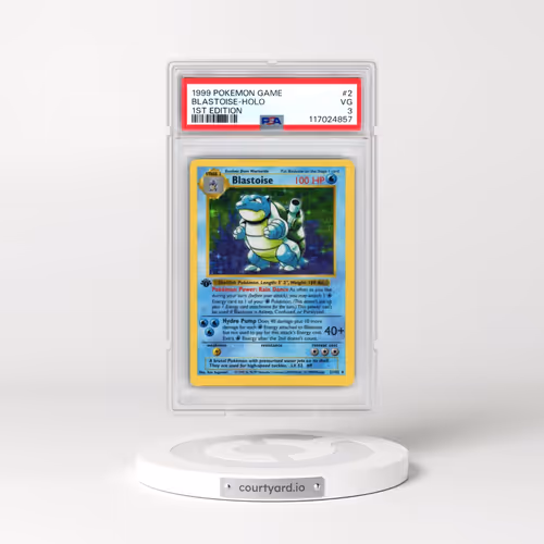 1999 Pokémon Game #2 Blastoise - 1st Edition Holo (PSA 3 VG)