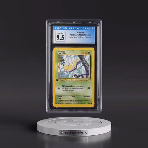1999 Base Set #69/102 Weedle (Hornliu) - 1st Edition 1st Edition (CGC 10 GEM MINT)