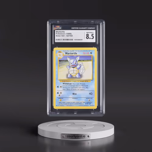 1999 Base Set #42/102 Wartortle (CGC 8.5 NM-MT+)