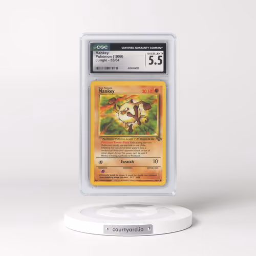 1999 Jungle #55/64 Mankey (CGC 5.5 EX+)
