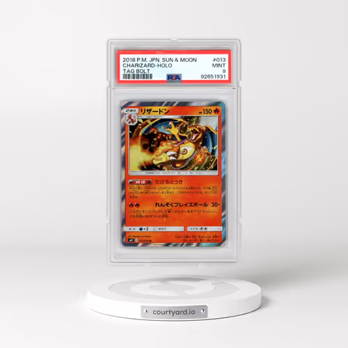2018 Pokémon Sun & Moon Tag Bolt #013 Charizard - Holo (PSA 9 MINT)