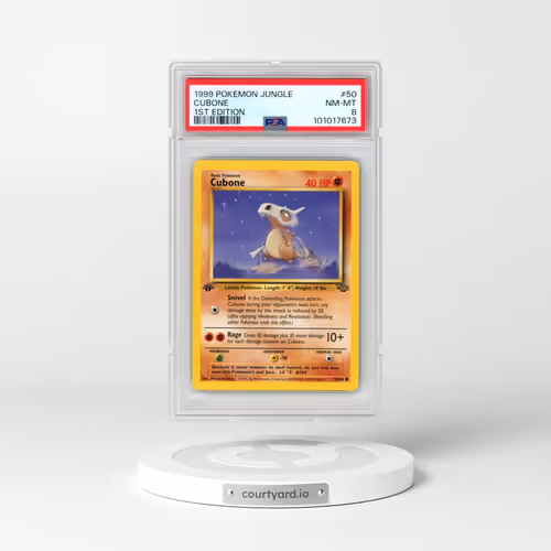 1999 Pokémon Jungle #50 Cubone - 1st Edition (PSA 8 NM-MT)