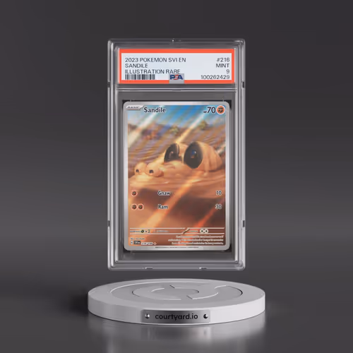 2023 Pokémon Svi EN-Scarlet & Violet #216 Sandile - Illustration Rare (PSA 9 MINT)