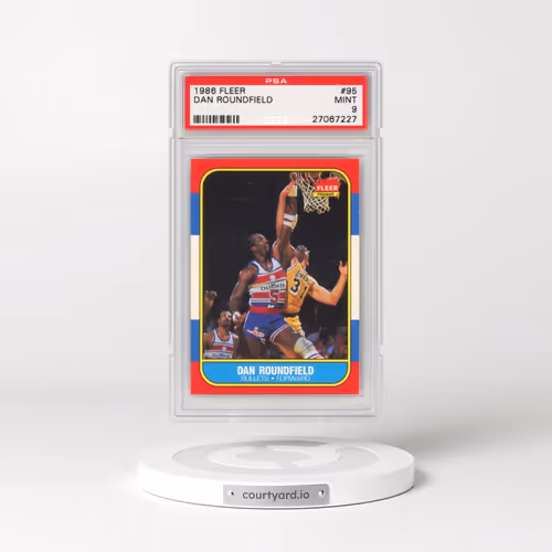 1986 Fleer #95 Dan Roundfield (PSA 9 MINT)