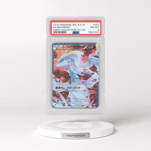 2013 Pokémon Black & White Shiny Collection #022 Reshiram - 1st Edition Full Art (PSA 8 NM-MT)