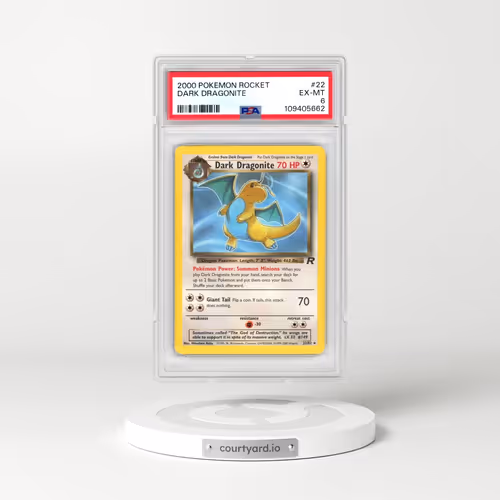 2000 Pokémon Rocket #22 Dark Dragonite (PSA 6 EX-MT)