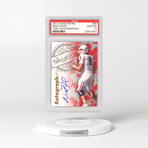 2012 Fleer Retro 1997 Autographics #NF Nick Foles (PSA 10 GEM MINT)