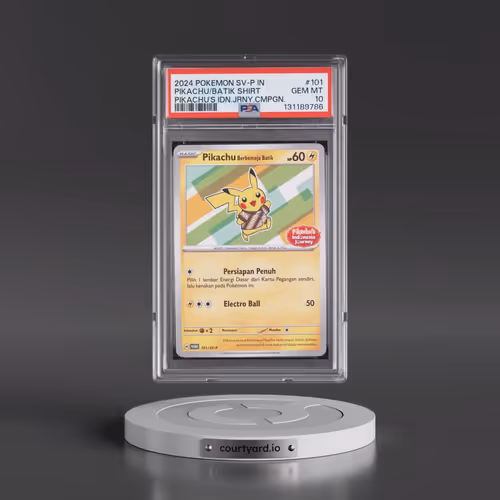 2024 Pokémon SV-P Promo #101 Pikachu in Batik Shirt - Pikachu's Indonesia Journey Campaign (PSA 10 G