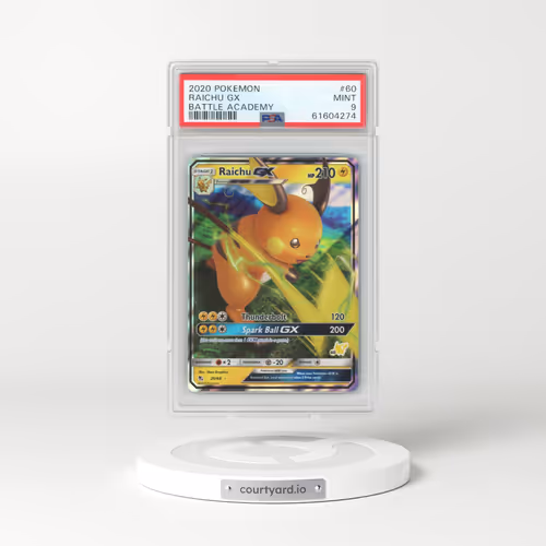 2020 Pokémon Battle Academy #60 Raichu GX - Holo (PSA 9 MINT)