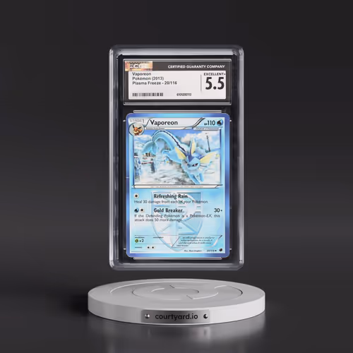 2013 Plasma Freeze #20/116 Vaporeon (CGC 5.5 EX+)