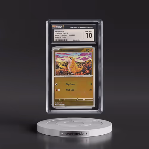 2025 Mega Evolution - MEG EN #068/132 Sandshrew - Reverse Holo (CGC 10 GEM MINT)