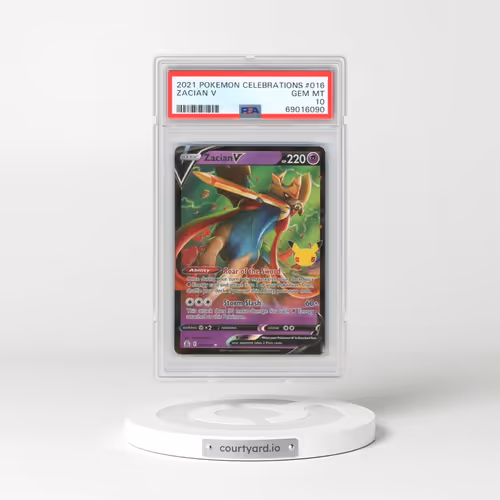 2021 Pokémon Celebrations #016 Zacian V - Holo (PSA 10 GEM MINT)