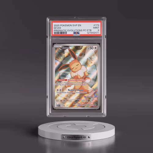 2025 Pokémon Svp EN-SV Black Star Promo #173 Eevee - Prismatic Evolutions Pokemon Center Elite Train