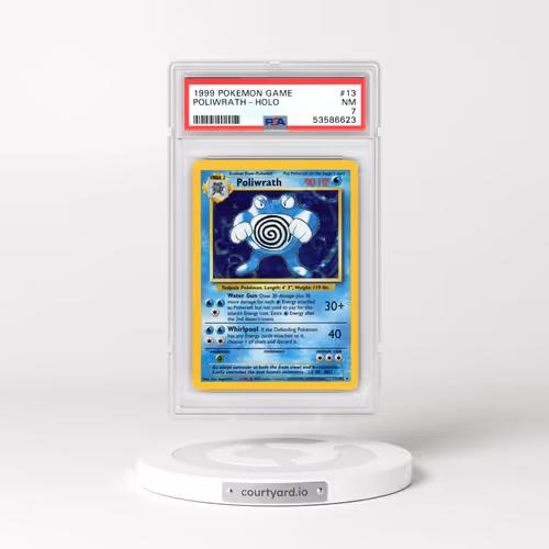 1999 Pokémon Game #13 Poliwrath - Holo (PSA 7 NM)