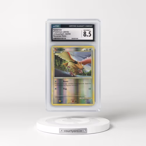 2010 Unleashed #62/95 Spearow - Reverse Holo (CGC 8.5 NM-MT+)