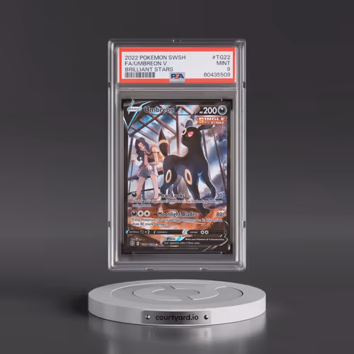 2022 Pokémon Sword & Shield Brilliant Stars #TG22 Umbreon V - Holo Full Art (PSA 9 MINT)
