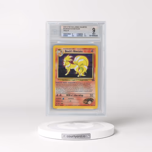 2000 Gym Challenge #3 Brock's Ninetales - Holo (BGS 9 MINT)