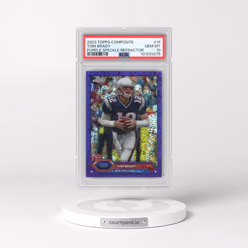 2023 Topps Composite #14 Tom Brady - Purple Speckle Refractor (PSA 10 GEM MINT)