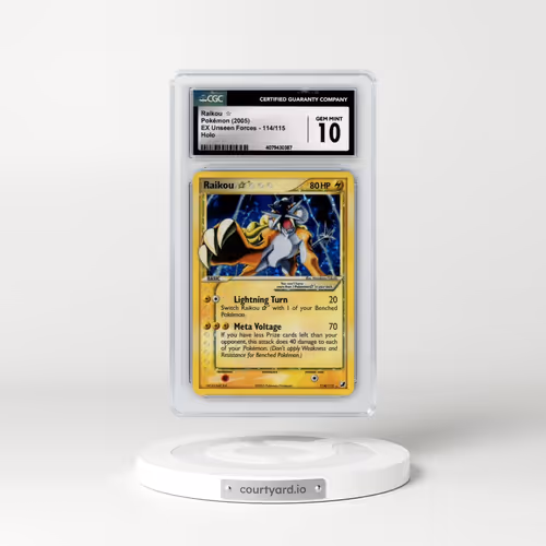 2005 EX Unseen Forces #114/115 Raikou ☆ - Holo (CGC 10 GEM MINT)