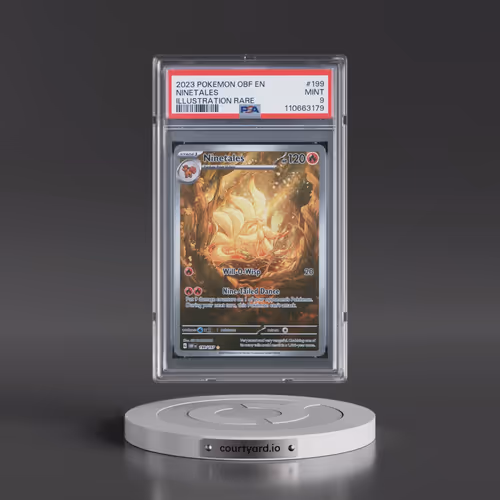 2023 Pokémon Obf EN-Obsidian Flames #199 Ninetales - Illustration Rare (PSA 9 MINT)