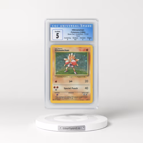 1999 Base Set #7/102 Hitmonchan - Holo (CGC 5 EX)